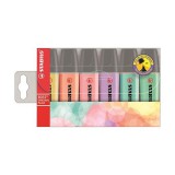 Szövegkiemelõ készlet STABILO Boss pasztell 6 darabos