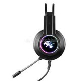 sztereó gaming fejhallgató, VARR VH8030, USB, 2x jack, RGB, fekete (OMEGA_VH8030)