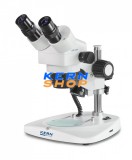 Sztereó zoom mikroszkóp binokulár tubussal, 7,5x - 36x nagyítással, alsó-felső LED-es megvilágítással, KERN OPTICS OZL 445