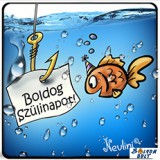 Születésnapi hűtőmágnes, Boldog szülinapot, horgász