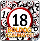 Születésnapi hűtőmágnes, Boldog szülinapot, körök