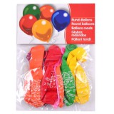 Születésnapos lufi többféle színben 10 db-os kiszerelésben 71079