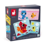 Szülő és baby állatok - párosító puzzle kicsiknek (Janod,J02637)