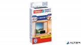 Szúnyogháló, ablakra, tépőzáras, 1,3 x 1,3 m, TESA® "Comfort", fekete