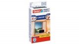 Szúnyogháló, ablakra, tépőzáras, 1,3 x 1,3 m, TESA&reg; Comfort, fekete (TE5539621)