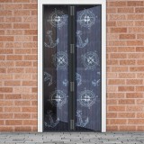 Szúnyogháló függöny ajtóra - mágneses - 100 x 210 cm - horgonyos