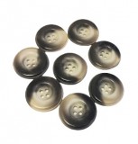 Szürke cirmos 4 lyukas gomb 11 db - os csomagban - 25 mm