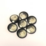 Szürke cirmos 4 lyukas gomb 13 db - os csomagban - 20 mm