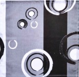 Szürke - Fekete színű Buborék mintás textil szalvéta - 30x30 cm