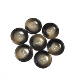 Szürke fényes márványos 2 lyukas gomb 11 db - os csomagban - 26 mm