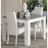 Szürke márvány-fehér étkezőasztal, négyzet alakú – LM Modena Day