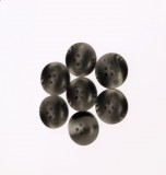 Szürke márványos 4 lyukas gomb 11 db - os csomagban - 20 mm