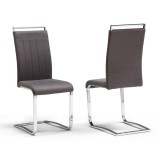 Szürke szánkótalpas szék – LM Comet Marta Fabric