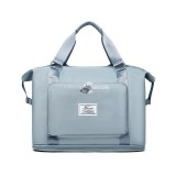 Szürke, vízálló, összehajtható és bővíthető hátizsák utazáshoz és mindennapi használatra