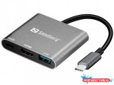 Sandberg USB-C Mini Dock HDMI+USB