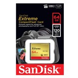 SANDISK EXTREME COMPACT FLASH 64GB UDMA7 VPG-20 (120 MB/s olvasási sebesség)