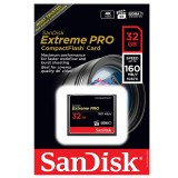 SANDISK EXTREME PRO COMPACT FLASH 32GB UDMA7 VPG-65 (160 MB/s olvasási sebesség)