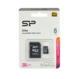 Silicon Power Elite 8GB MicroSD memóriakártya+adapter