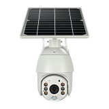 SilverHome Intelligens napelemes Solar PTZ WiFi vízálló éjjellátó kamera felügyeleti rendszer