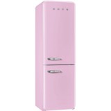 SMEG FAB32RPK5 szabadonálló alulfagyasztós kombinált retro hűtőszekrény - rózsaszín - jobbos