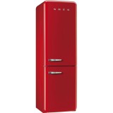 SMEG FAB32RRD5 szabadonálló alulfagyasztós kombinált retro hűtőszekrény - piros - jobbos