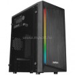 Számítógépház - EVEREST BLAZON (200W táp; RGB; fekete; plexi; ATX; 1x80mm; 2xUSB) (RAMPAGE_34578)