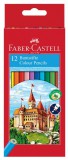 Színes ceruzakészlet 12 db-os, Faber-Castell, hatszög test