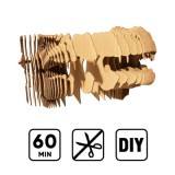 T-Rex 3D festhető fapuzzle (Cartonic)