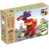 T-rex és Pterodactyl | építőjáték | 23 db építőkocka | BiOBUDDi BB-0187