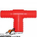 T - vízelosztó 5/4 -2 x 5/4 piros