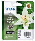 T05974010 Tintapatron StylusPhoto R2400 nyomtatóhoz, EPSON világos fekete, 13ml (eredeti)