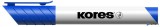 Tábla- és flipchart marker, 3 mm, kúpos, KORES "K-Marker XW1", kék
