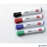 Tábla- és flipchart marker, 3 mm, kúpos, NOBO "Glide", 4 különböző szín