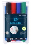 Tábla- és flipchart marker készlet, 2-3 mm, kúpos, schneider "maxx 290", 4 különböz&#337; szín 129094