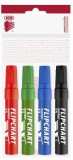 Táblafilc, flipchart marker készlet, 4 db-os, 1-4mm vágott hegy, ICO Artip 12