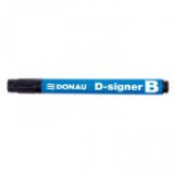 Táblamarker, 2-4 mm, kúpos, DONAU "D-signer B"", fekete