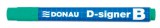 Táblamarker, 2-4 mm, kúpos, DONAU D-signer B, zöld (D7372Z)