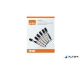Táblamarker, folyékonytintás, kúpos, 1-3 mm, NOBO, fekete