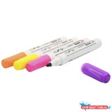 Táblamarker kerek test Bluering® neon, 4 klf. szín