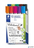 Táblamarker készlet, 2 mm, kúpos, STAEDTLER 'Lumocolor® 351', 10 különböző szín