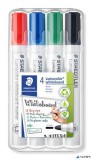 Táblamarker készlet, 2 mm, kúpos, STAEDTLER 'Lumocolor® 351', 4 különböző szín