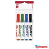 Táblamarker készlet, 3mm, kerek Ico 11XXL, 4 különféle szín