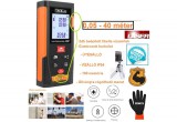 TackLife 2xLibellas LÉZERES TÁVOLSÁGMÉRŐ 100 memória LCD 4 SOROS DIGITÁLIS IP54 vízálló 0,05 - 40m távolságmérés