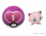Takara TOMY Labdába zárható mini Pokemon jellegű figura - Jigglypuff