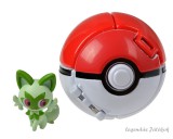 Takara TOMY Pokemon labdába zárható mini Sprigatito jellegű figura