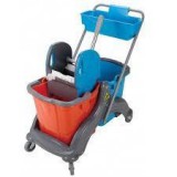 Takarítókocsi CK771,2x18l vödrös