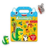 Taktik vydavatelstvo s.r.o. Domán Ilona: Rugalmas matricák - Ismerkedem az állatokkal - könyv