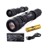 Taktikai LED újratölthető USB zseblámpa - Bailong L3-U3