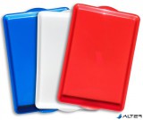 . Tálca, műanyag, szögletes,43x28 cm, kék