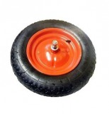 talicskához kerék fém felnis pumpálható 3.50-8, csapágy+tengely, piros